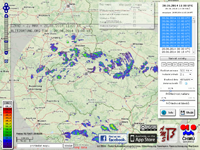 radar.bourky.cz - Radarová data